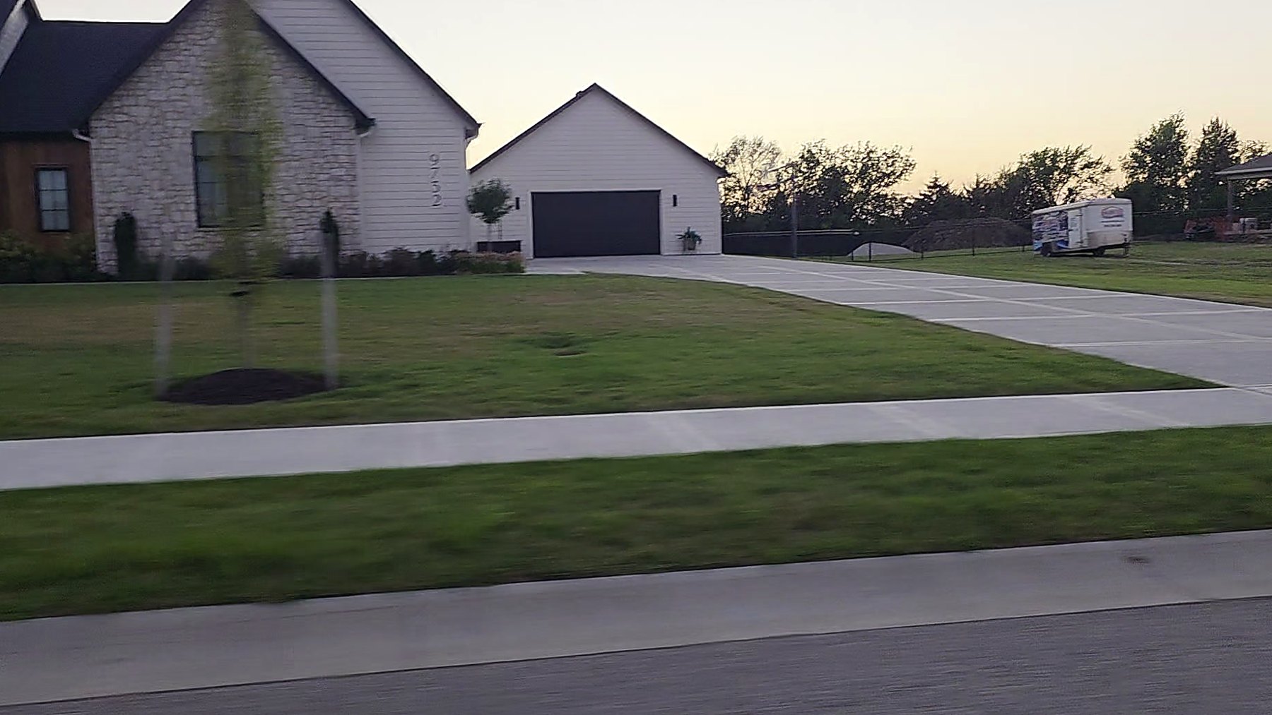 Open lot at sunset on the edge of De Soto